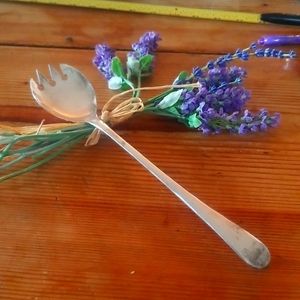 FB Rogers Silverplated Italy Spoon/Fork Server Vintage